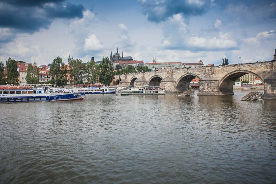 Prague: Afternoon Beer Cruise with Drinks Included - Prague Castle from the Vltava