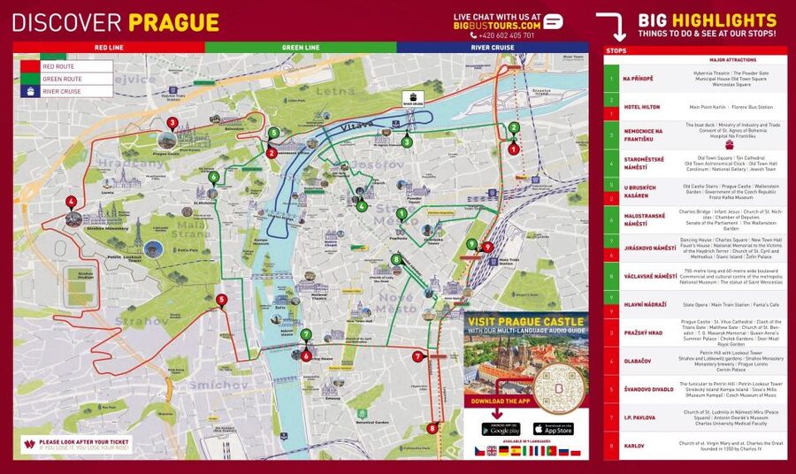 Prague: Big Bus Hop-on Hop-off, Castle Tour and River Cruise - How to plan one day without rushing