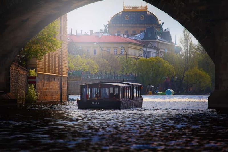Prague: Canal Cruise Around Charles Bridge - Prague Castle, the Giant Metronome, and riverside views