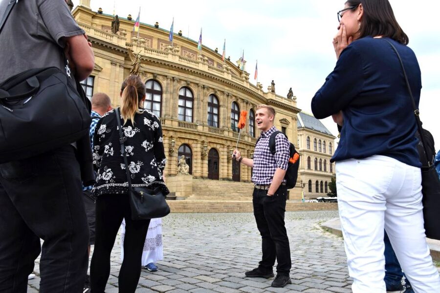 Prague: Castle and Jewish Quarter Tour with Cruise and Lunch - Lesser Town streets and the tram to Prague Castle