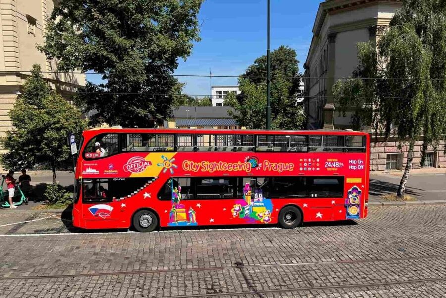 Prague: City Sightseeing HOHO Bus Tour & Optional Boat Tour - The riverbank and Old Town Square