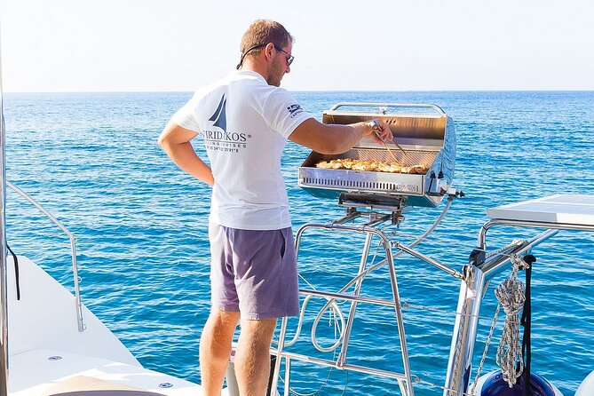 Premium Small-Group Catamaran Cruise with BBQ, Open Bar, Transfer - Day sailing or sunset cruise