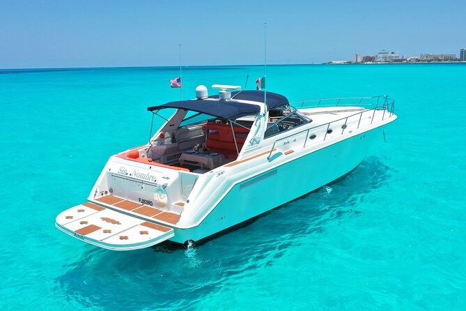 Private Luxury Yacht 55FT Rental in Cancun - A private Sea Ray day on Cancun’s Caribbean coast