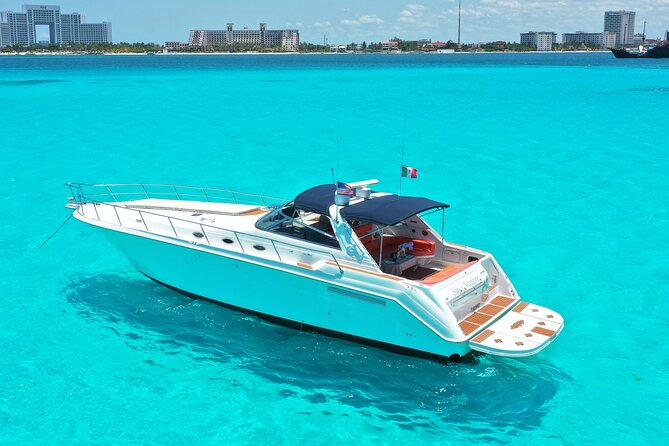 Private Luxury Yacht 55FT Rental in Cancun - The first stretch through Nichupte Lagoon