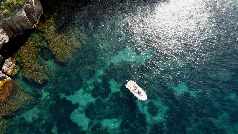 Procida: Boat Tour with Swimming Stops and Underwater Photos - Palazzo d’Avalos and the island’s old face