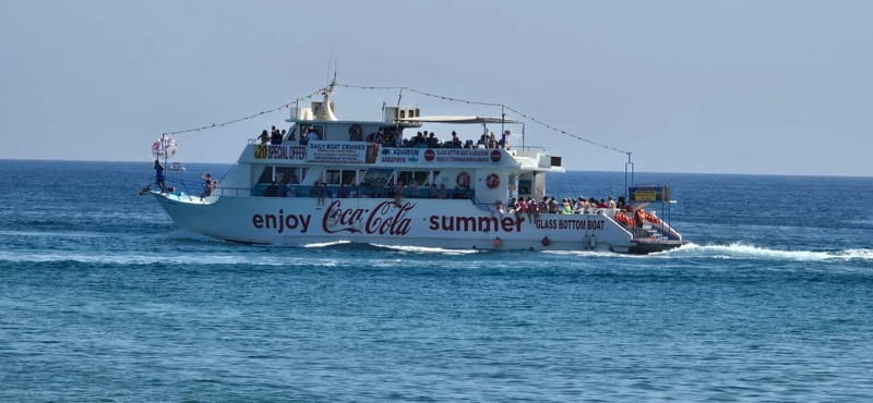 Protaras: Famagusta, Blue Lagoon and Turtle Cove Boat Trip - What the boat is like for three hours