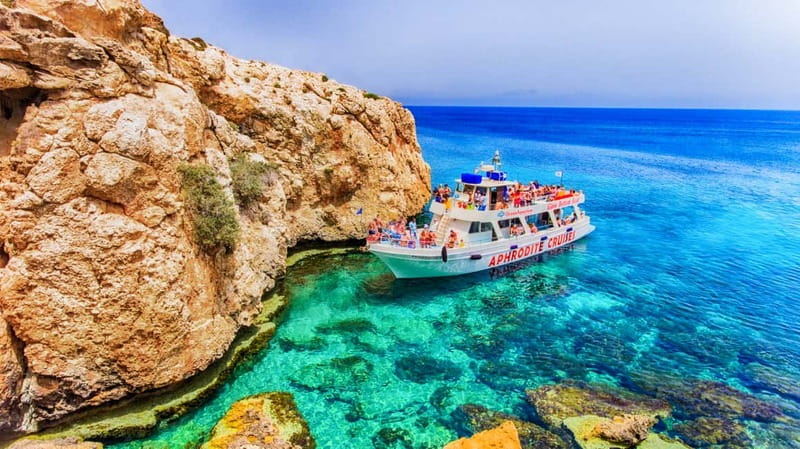 Protaras: Turtle Cove & Blue Lagoon Cruise - Fig Tree Bay and the Cape Greco coast