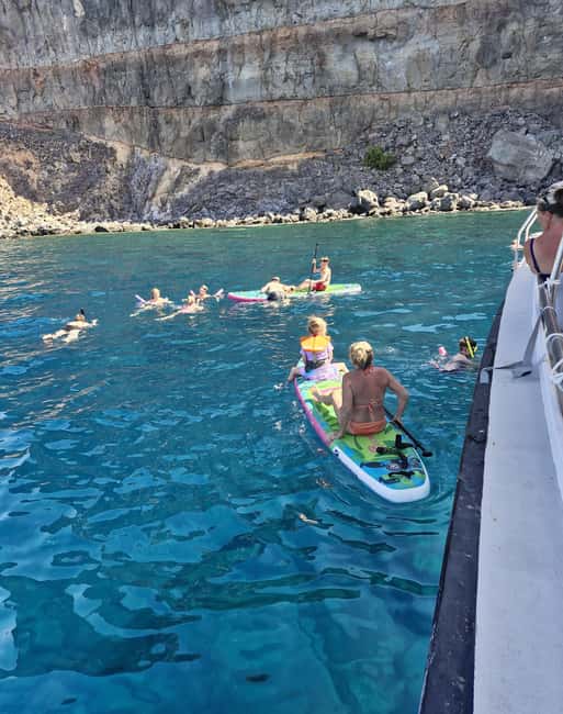 Puerto Rico, Gran Canaria: boat trip, drinks, food, paddle surfing, snorkeling - Optional jet skis and other paid activities