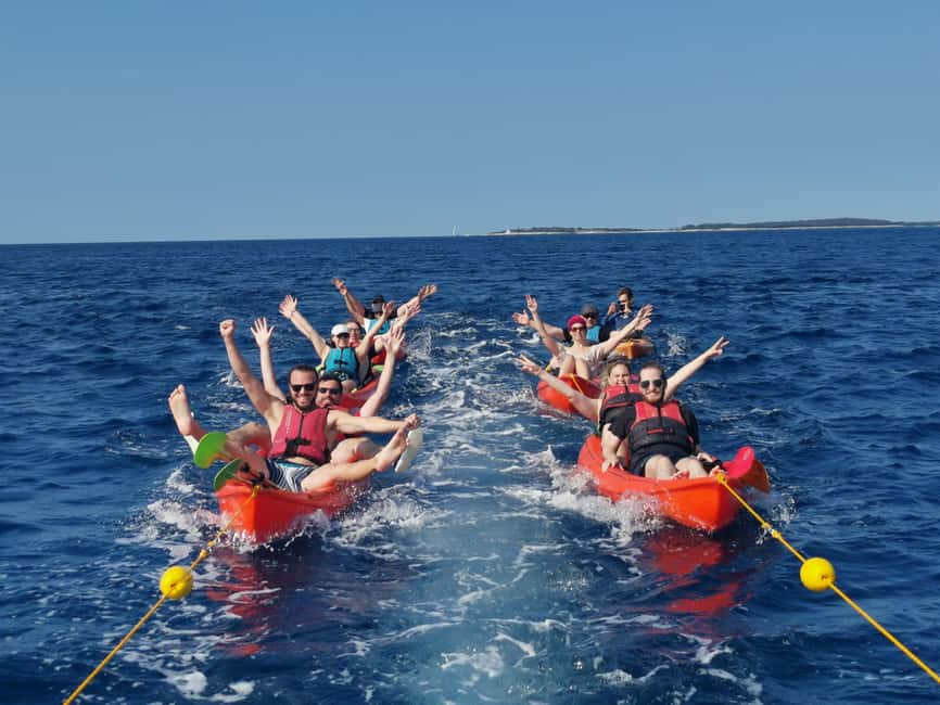 Pula: Sea Adventure – Boat, Kayak, Snorkeling & Cliff Jumps - Cliff jumping without the pressure