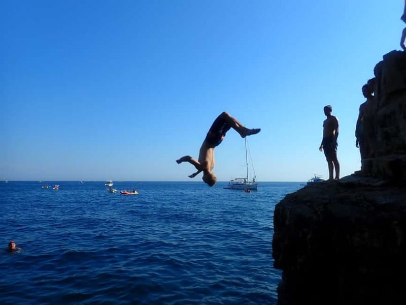 Pula: Sea Adventure – Boat, Kayak, Snorkeling & Cliff Jumps - The effort, weather, and group pace