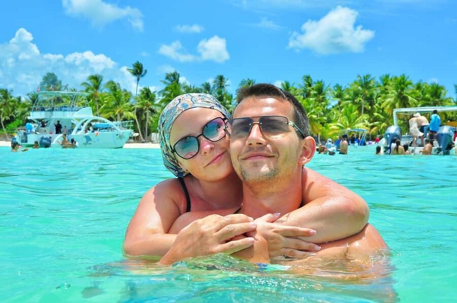 Punta Cana: Saona Island Catamaran Tour with Food & Open Bar - A half-hour at the Natural Swimming Pool