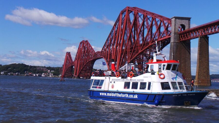 Queensferry: Sightseeing Cruise to Inchcolm Island - The boat ride begins under the Forth rail bridge