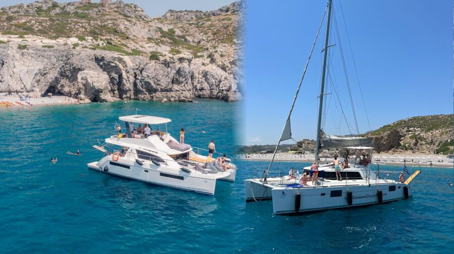Rhodes: All-Inclusive Catamaran Cruise with Lunch and Drinks - Sailing or power catamaran?