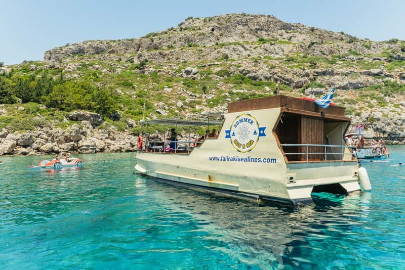 Rhodes: Anthony Quinn, Ladiko and Caves All-Inclusive Cruise - Swimming inside the Traganou Caves