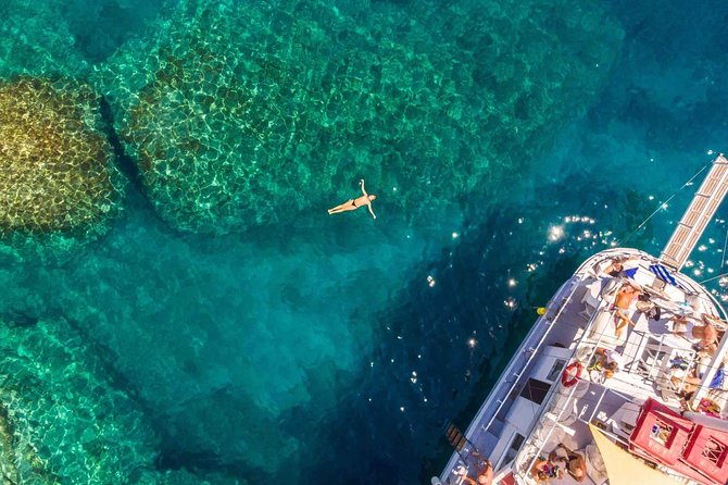 Rhodes Exclusive Swim Cruise Cocktail Open bar & Gourmet Buffet - What the price includes, and who gets good value