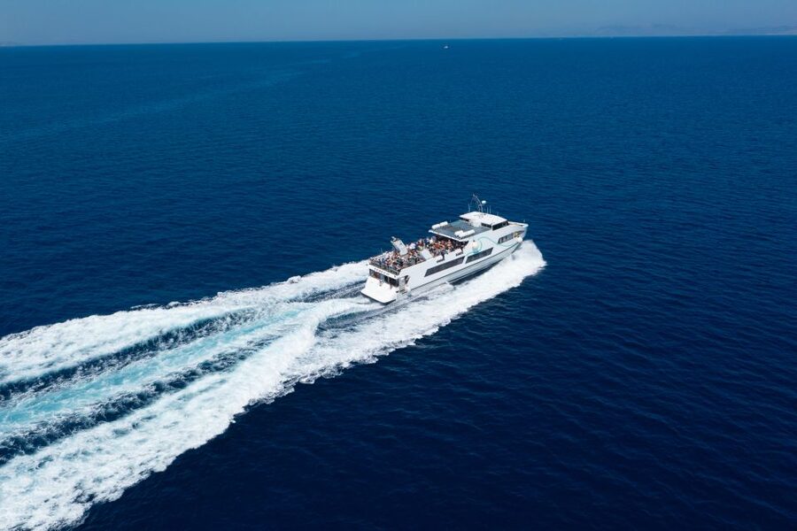 Rhodes: Speedboat trip to Symi Town and Panormitis Monastery - The fast boat crossing from Kolona Harbor