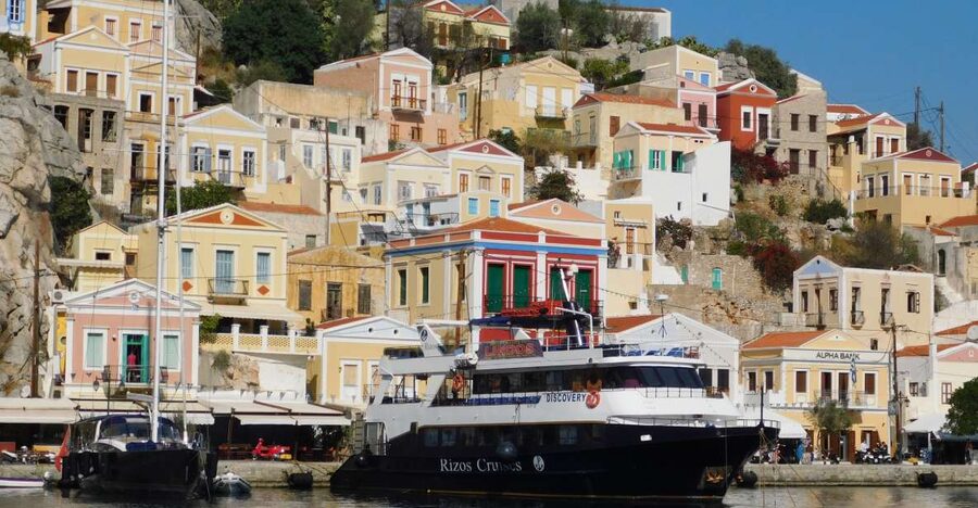 Rhodes Town: Boat Trip to Symi Island and St Marina Bay - Boarding at Rhodes Harbour