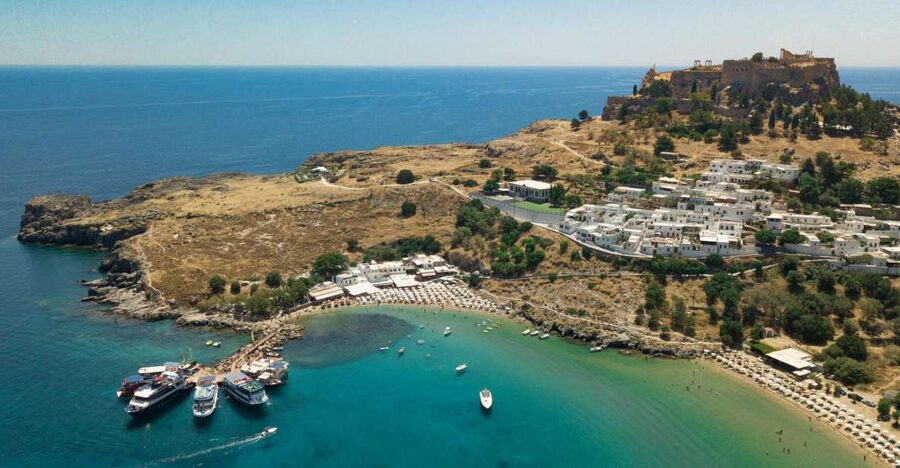 Rhodes Town: Scenic Cruise to Lindos with Swim Stops - A full day on Rhodes water