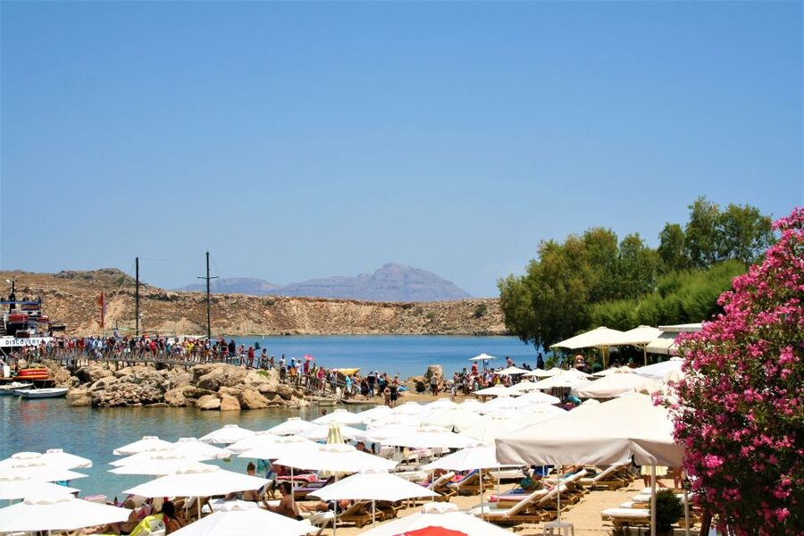 Rhodes Town: Scenic Cruise to Lindos with Swim Stops - The return along Rhodes east coast