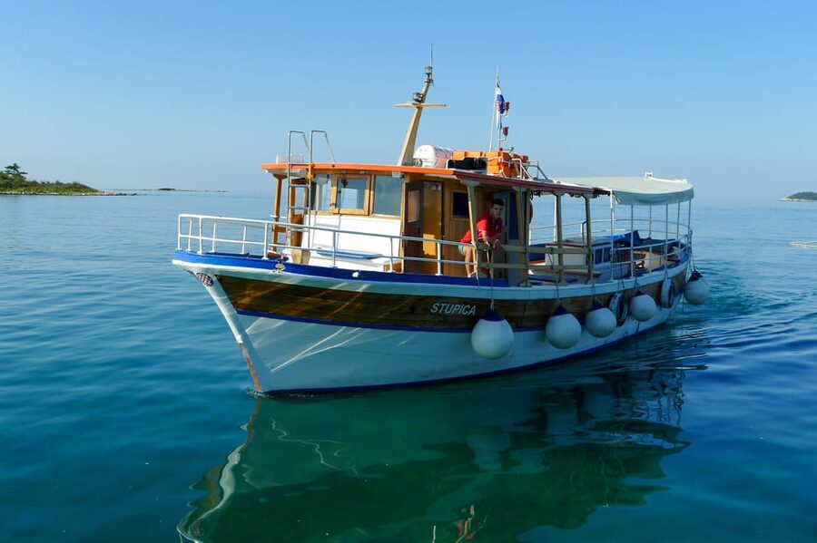 Rovinj: Sunset Cruise with Swim Stop, Drinks, and Fruits - Swimming, jumping, and clear Adriatic water