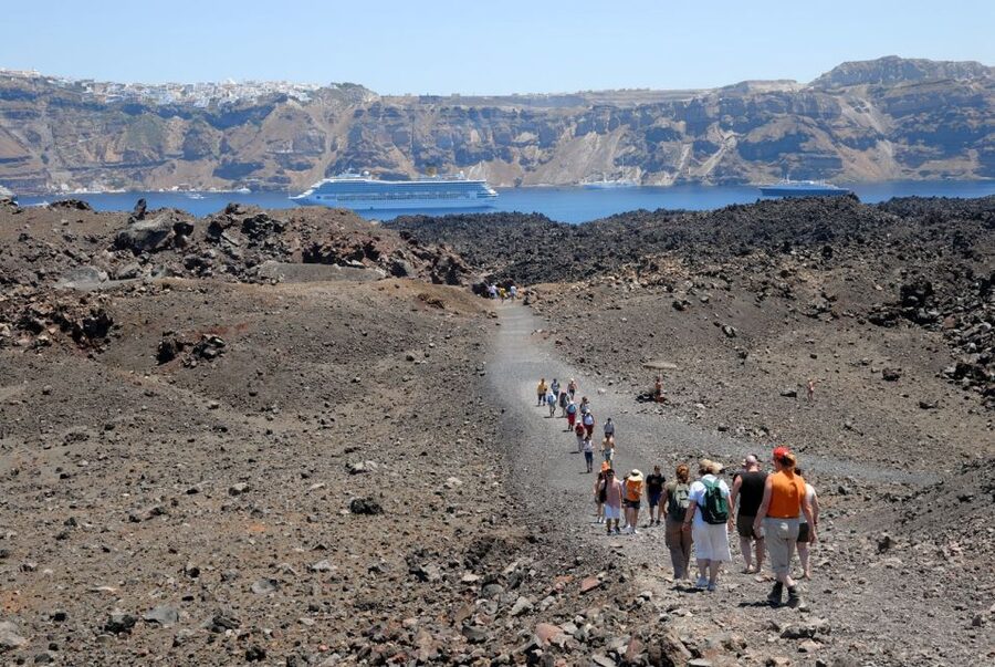 Santorini: Thirassia Islands and Volcano Guided Cruise - Two hours on Thirassia Island