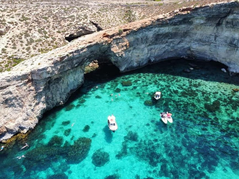 Sliema: Cruise to Comino, Crystal Lagoon, and Blue Lagoon - Sliema to Gozo by Malta’s northern bays