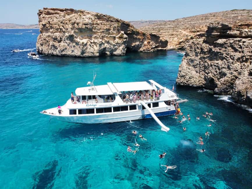 Sliema: Cruise to Comino, Crystal Lagoon, and Blue Lagoon - Blue Lagoon offers beauty, water, and very little quiet