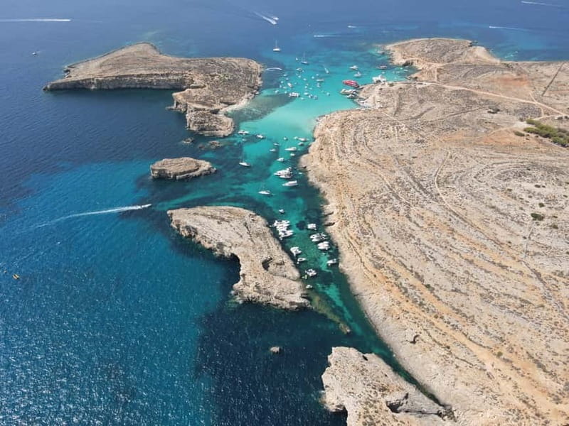 Sliema: Cruise to Comino, Crystal Lagoon, and Blue Lagoon - Comino’s sea caves finish the coastal show