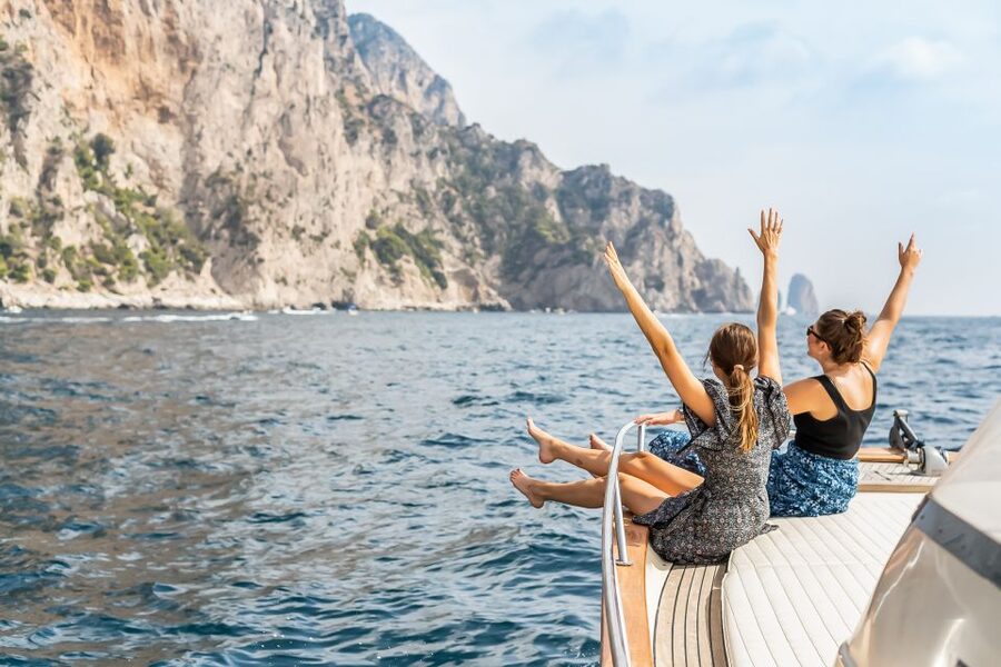 Sorrento: Exclusive Capri Boat Tour and Optional Blue Grotto - Circling Capri’s famous coast