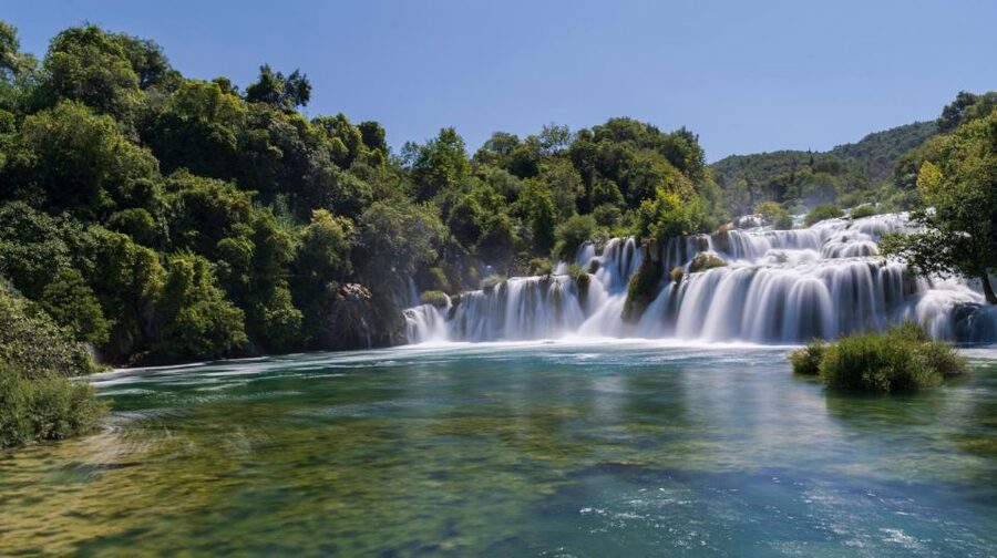 Split: Krka Waterfalls With Boat Cruise, Wine and Olive Oil - The 30-minute boat cruise along the Krka River