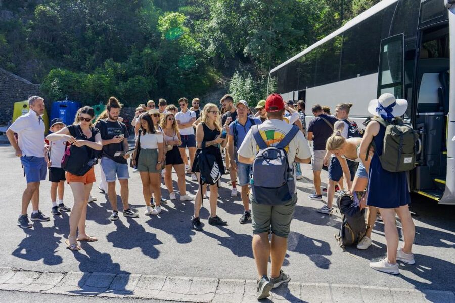 Split: Krka Waterfalls With Boat Cruise, Wine and Olive Oil - Skradin brings food, beach time, and a slower afternoon