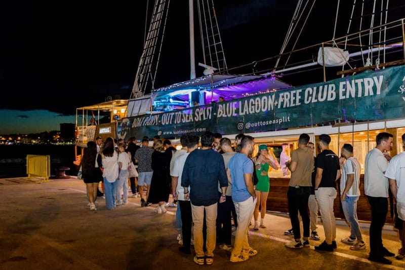 Split: Night Boat Party with DJ, Free Shots & After-Party - Meeting at Jimmy Bar before the boat leaves
