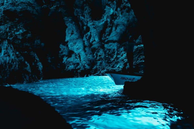 Split/Podstrana: Blue Cave, Hvar & 6 Islands Speedboat Trip - The Blue Cave on Biševo: magical, brief, and weather dependent