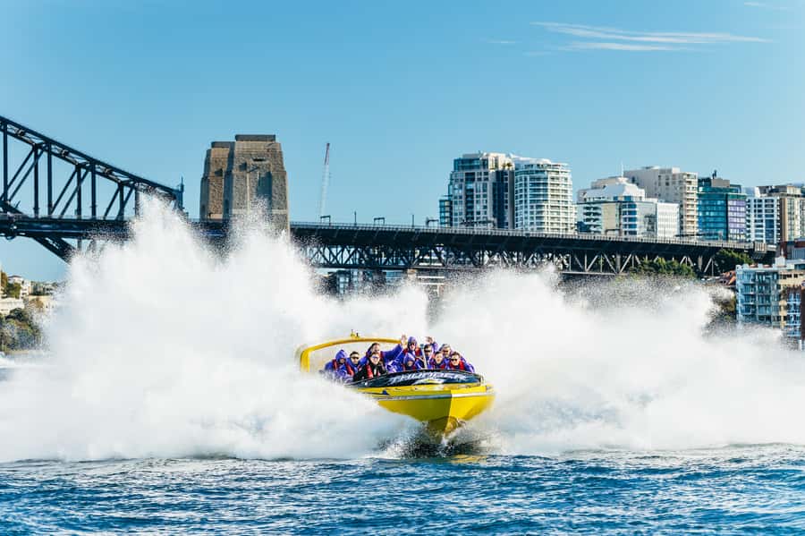 Sydney Harbour: Thunder Thrill Jet Boat Ride - The Opera House and Harbour Bridge look different at speed