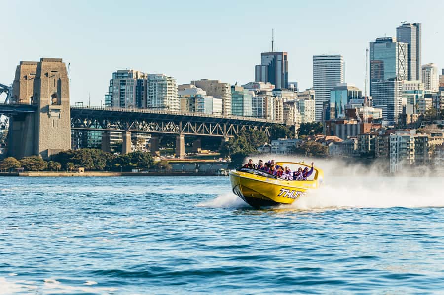 Sydney Harbour: Thunder Thrill Jet Boat Ride - Getting wet is part of the deal