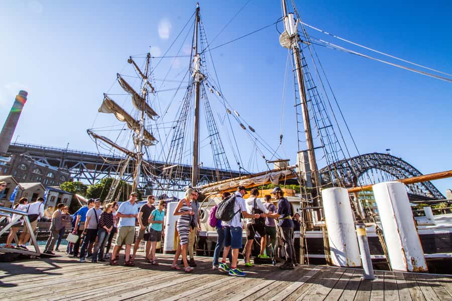 Sydney: Tall Ship Harbour Twilight Dinner Cruise - Taking Part in the Sailing