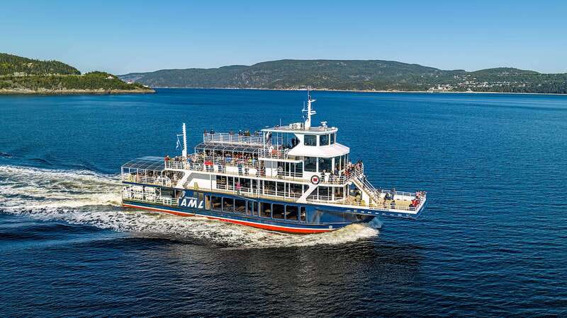 Tadoussac/Charlevoix: 3-Hour Whale Watching Boat Tour - A large boat with several ways to watch