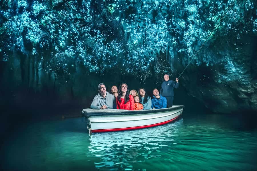 Waitomo: Glowworm Caves Guided Tour by Boat - The short boat ride beneath the glowworms