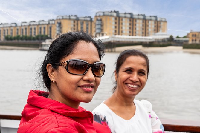 Westminster to Greenwich Sightseeing Thames Cruise in London - Shakespeare’s Globe and HMS Belfast change the mood
