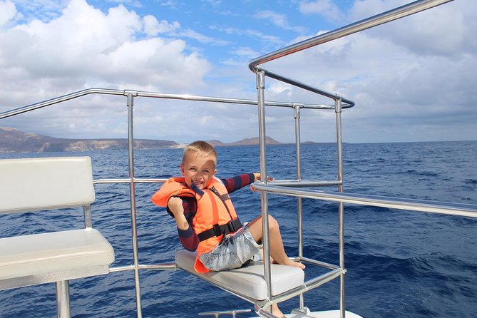Whale and Dolphin Watching Catamaran with Transfer and Buffet - From Puerto Colón to the open water